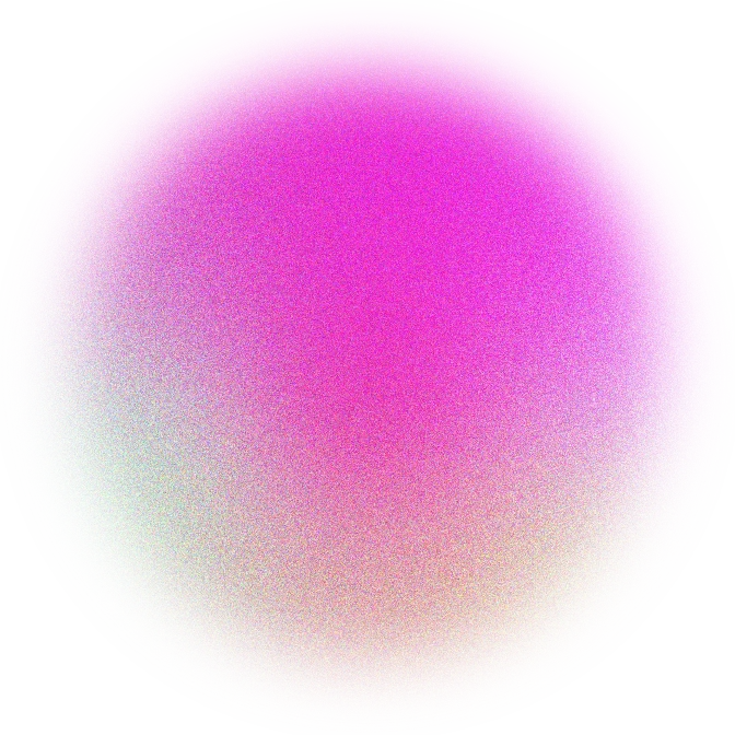 Orbe com degradê vertical de magenta para areia
